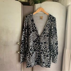 Midnight Velvet Button Front Sweater Cardigan